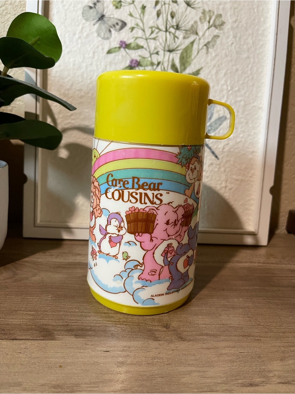 Vintage 1985 Care Bear Cousins Aladdin Thermos American Greetings